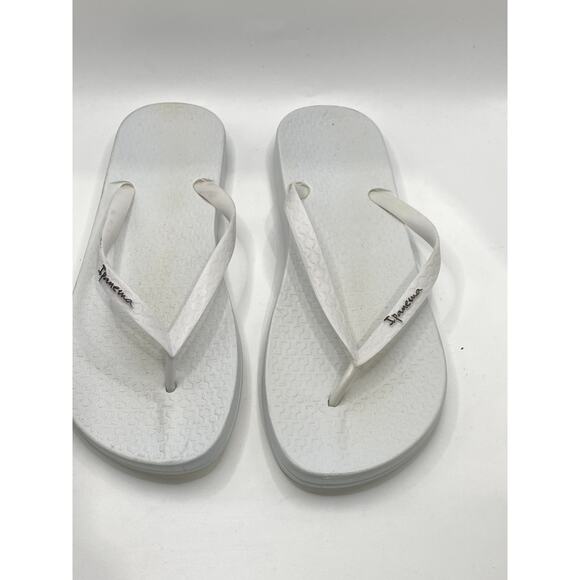 IPANEMA Women's White PVC Casual Flip-Flops Sandals SZ 8 - Picture 1 of 10